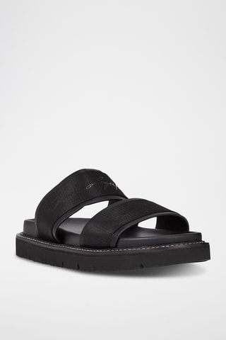 Mules en cuir - Noir