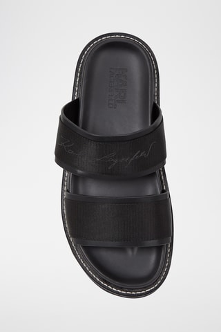 Mules en cuir - Noir