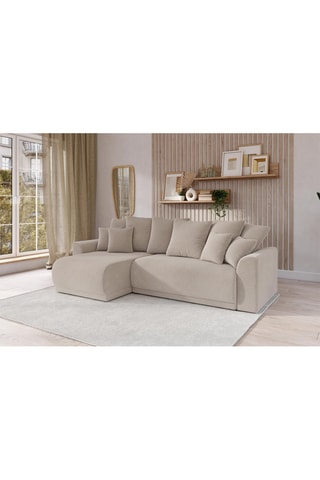 Canapé d'angle réversible convertible Nova - 
Grège