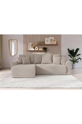 Canapé d'angle réversible convertible Nova - 
Grège