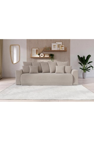 Canapé droit convertible Nova - Grège