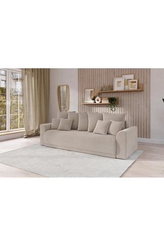 Canapé droit convertible Nova - Grège