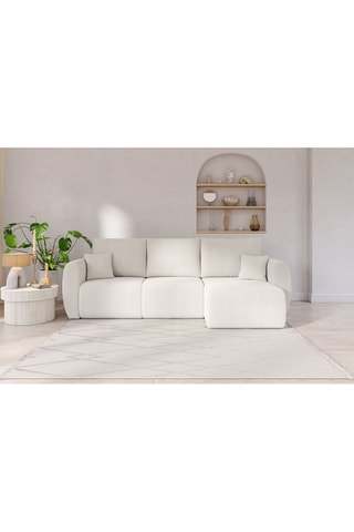 Canapé d'angle réversible convertible Refa - Blanc