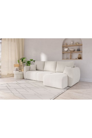 Canapé d'angle réversible convertible Refa - Blanc