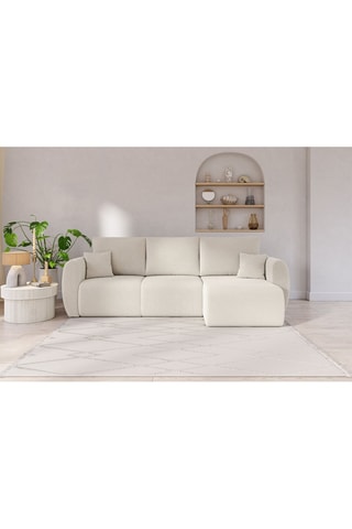 Canapé d'angle réversible convertible Refa - Beige