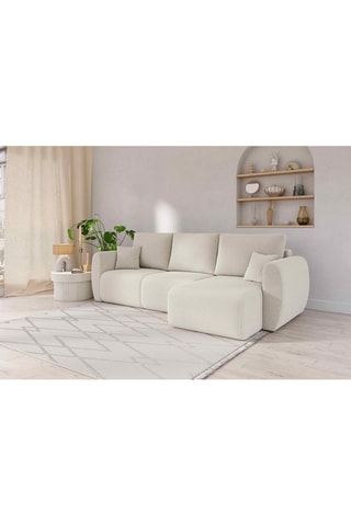 Canapé d'angle réversible convertible Refa - Beige