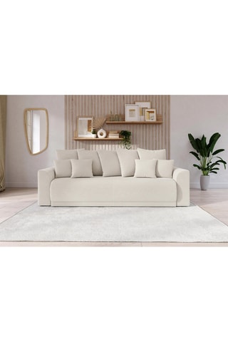Canapé droit convertible Nova - Beige