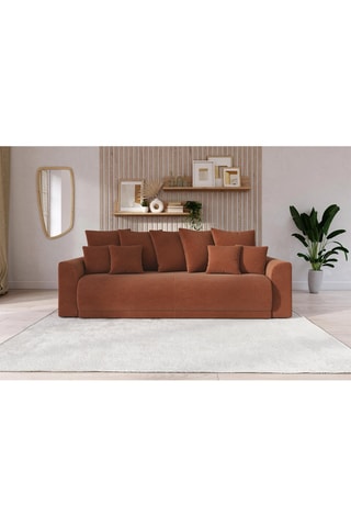 Canapé droit convertible Nova - Terracotta