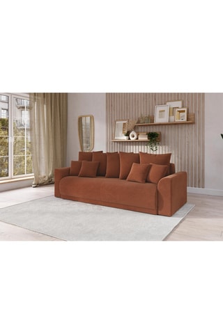 Canapé droit convertible Nova - Terracotta