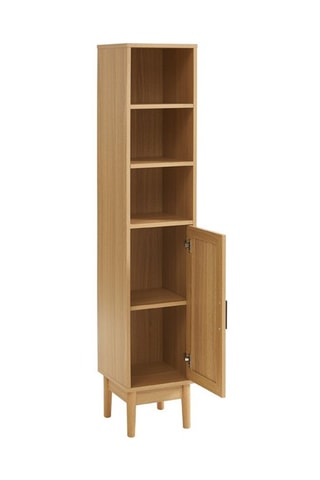 Colonne de salle de bain 1 porte Amana - Imitation bois