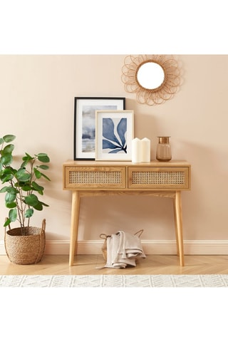 Console 2 tiroirs Ines - 100 x 80 x 35 cm