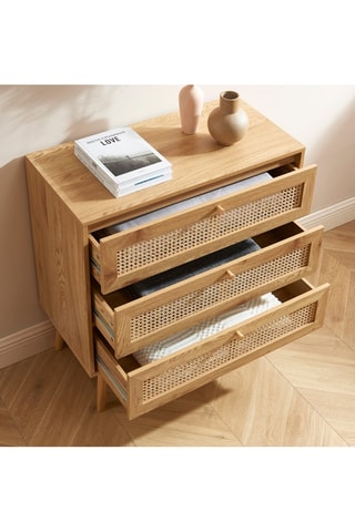 Commode 3 tiroirs Ines - 80 x 85 x 40 cm