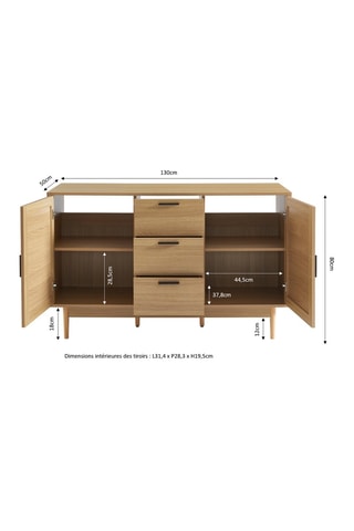 Meuble sous vasque Amana - Naturel