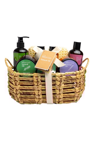Coffret de bain Panier complet Huiles Naturelles - 8 produits