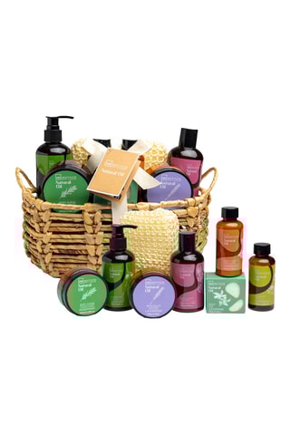 Coffret de bain Panier complet Huiles Naturelles - 8 produits