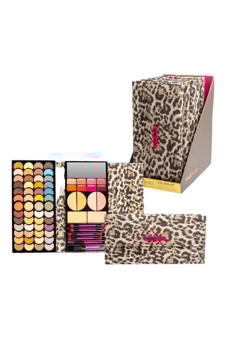 Palette complète pour visage Safari Sauvage - 52 fards à paupières, 8 gloss, 4 blushs et 2 highlighters