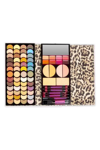 Palette complète pour visage Safari Sauvage - 52 fards à paupières, 8 gloss, 4 blushs et 2 highlighters