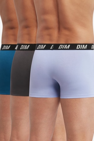 3 boxers Regul Activ - Mauve et bleu