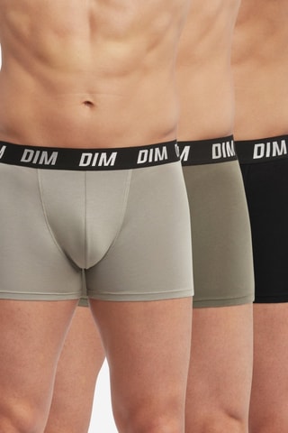 3 boxers Regul Activ - Noir, kaki et taupe