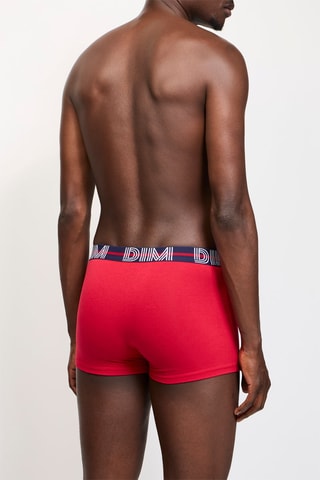 5 boxers Dim Powerful - Bleu, rouge et bleu marine