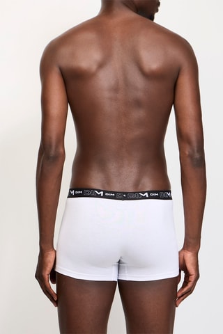 5 boxers Coton Stretch - Blanc, gris et noir