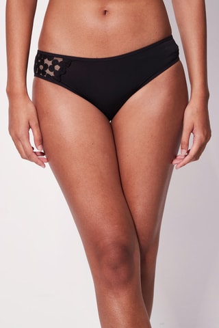 Slip Generous Broderie 
Zwart -  