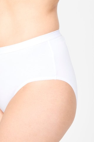 2 Biologisch Katoenen Slips Maxi Taille - Wit - Dim