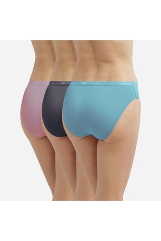3 Slips Les Pockets EcoDIM - Blauw, roze en zwart