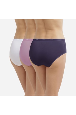 3 Slips Les Pockets EcoDIM - Paars, roze en wit