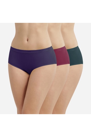 3 Hipsters Les Pockets EcoDIM - Paars, bordeauxrood en groen