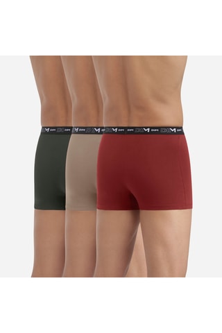 3 boxers Coton Stretch - Rouge
