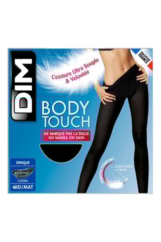 4 Panty's Body Touch Opaque - 40 Denier - Zwart - Dim