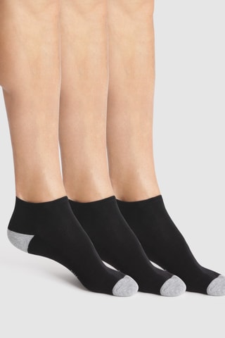 12 paires de socquettes EcoDIM Sport - Noir