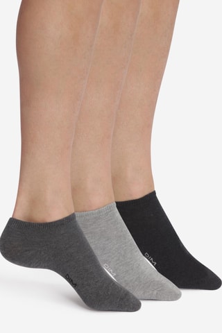3 paires de socquettes Coton Nice Price - Gris