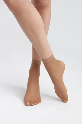 2 paires de chaussettes Coton Bio Good - Beige