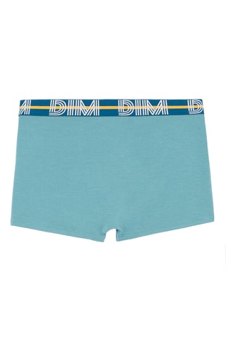 5 boxers Dim Powerful - Bleu, noir et vert d'eau