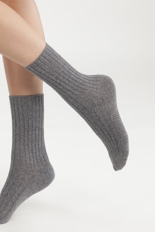 4 paires de chaussettes Dim Bambou - Gris 