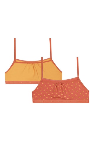 2 Sportbeha's Les Pockets - Oranje -  