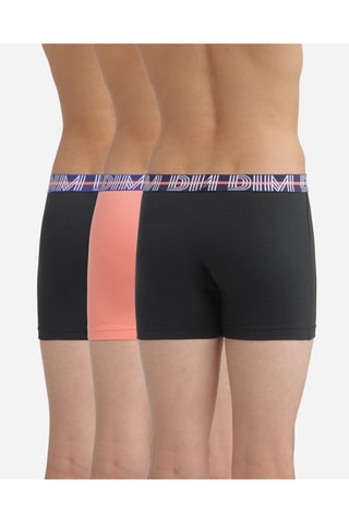 3 boxers EcoDIM - Noir et orange