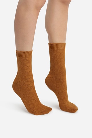 4 paires de chaussettes Dim Bambou - Noisette