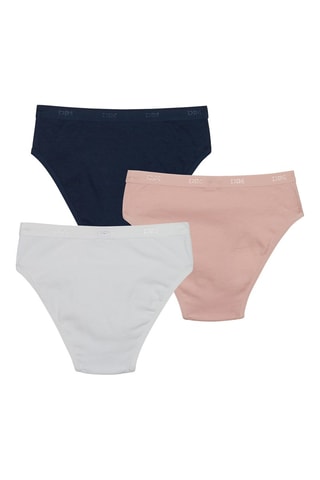3 Slips Ecodim - Wit, roze en marineblauw
