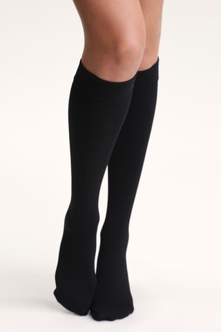 3 paires de mi bas Thermo - 140 deniers - Noir