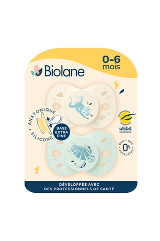 Sucette anatomique en silicone Animaux - De 0 à 6 mois