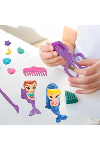 Coffret pâtes à modeler Salon de Coiffure pour Sirènes - 9 pièces - Dès 3 ans