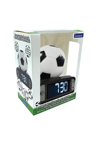 Réveil digital avec veilleuse lumineuse Football en 3D Dès 6 ans