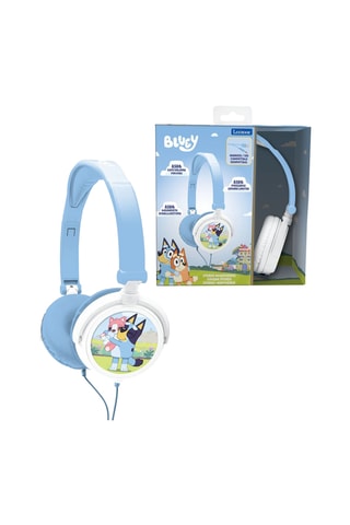Casque stéréo filaire pliable avec limitation de volume d'écoute Bluey - Ciel - Dès 4 ans
