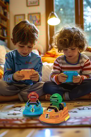 2 voitures bumper télécommandées - Dès 5 ans