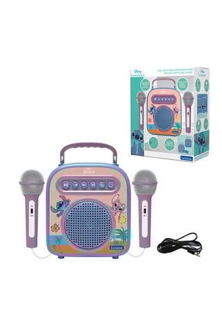 Enceinte sans fil Bluetooth avec micros Stitch et Angel Lilo et Stitch Disney - Dès 6 ans