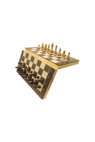 Jeu d’échecs magnétique en bois - Dès 7 ans