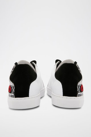 Sneakers en cuir Simone Blanc et noir